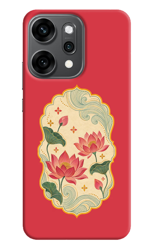Pink Lotus Oppo Reno14 Pro 5G Back Cover