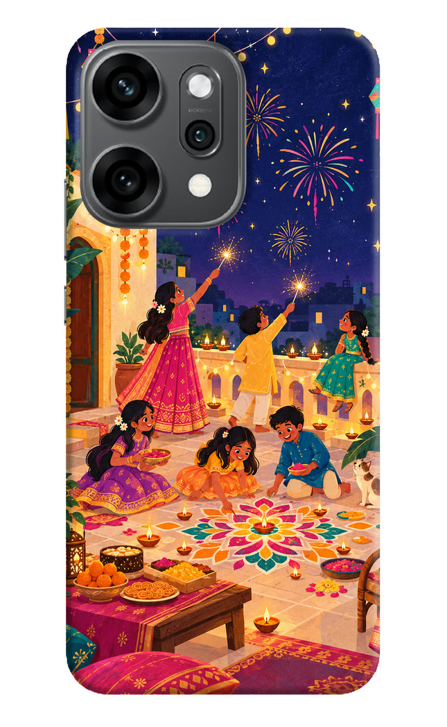Diwali Night Oppo Reno14 Pro 5G Hard Case Back Cover by Casekaro