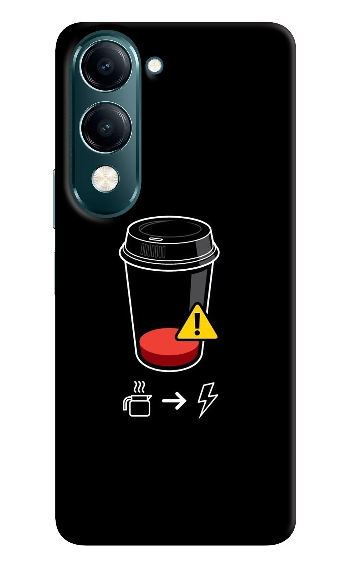 Coffee Vivo Y19 5G Back Cover