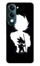 Goku Shadow Vivo Y19 5G Hard Case Back Cover by Casekaro