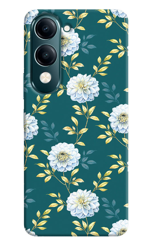 Flowers Vivo Y19 5G Back Cover