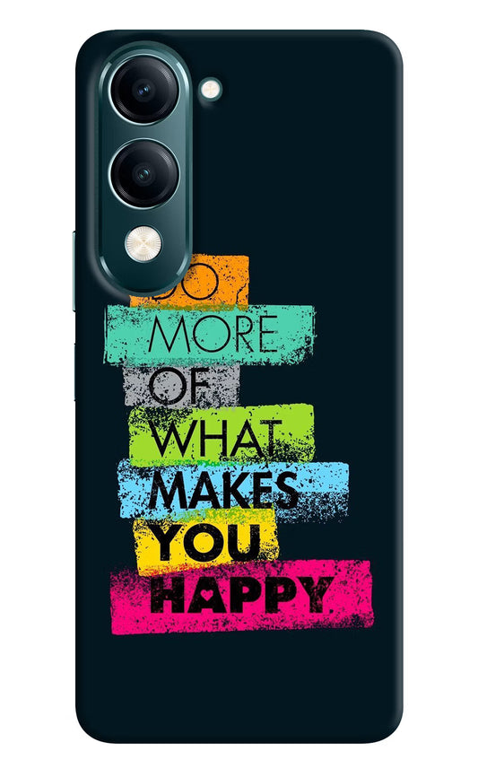 Do More Of What Makes You Happy Vivo Y19 5G Back Cover