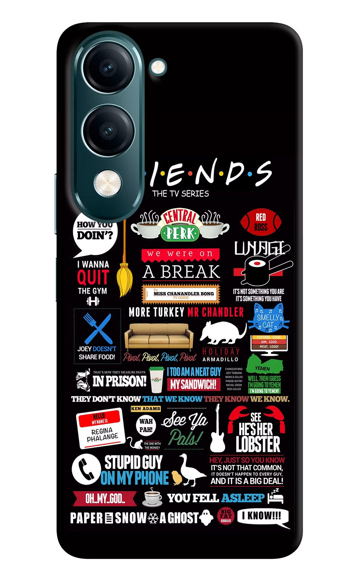 FRIENDS Vivo Y19 5G Back Cover