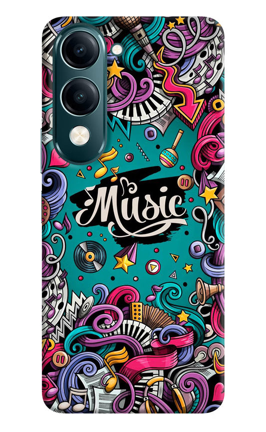 Music Graffiti Vivo Y19 5G Back Cover