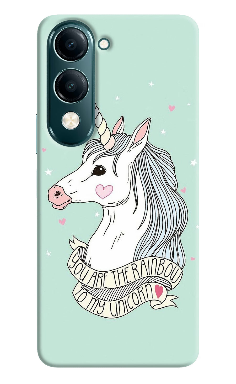 Unicorn Wallpaper Vivo Y19 5G Back Cover, Hard case