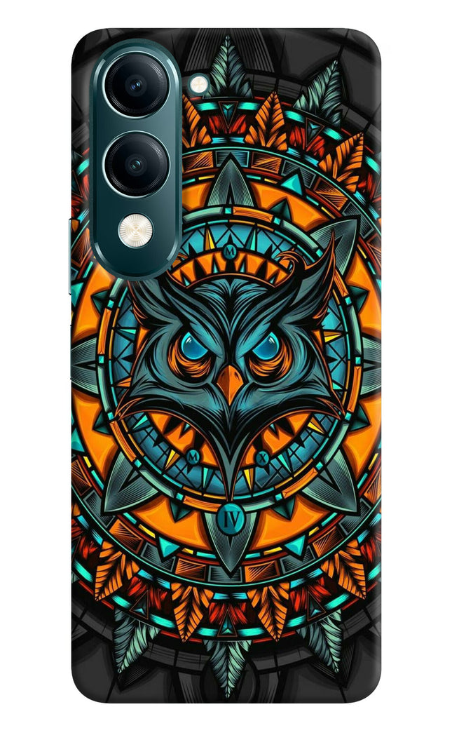 Angry Owl Art Vivo Y19 5G Hard Case Back Cover by Casekaro