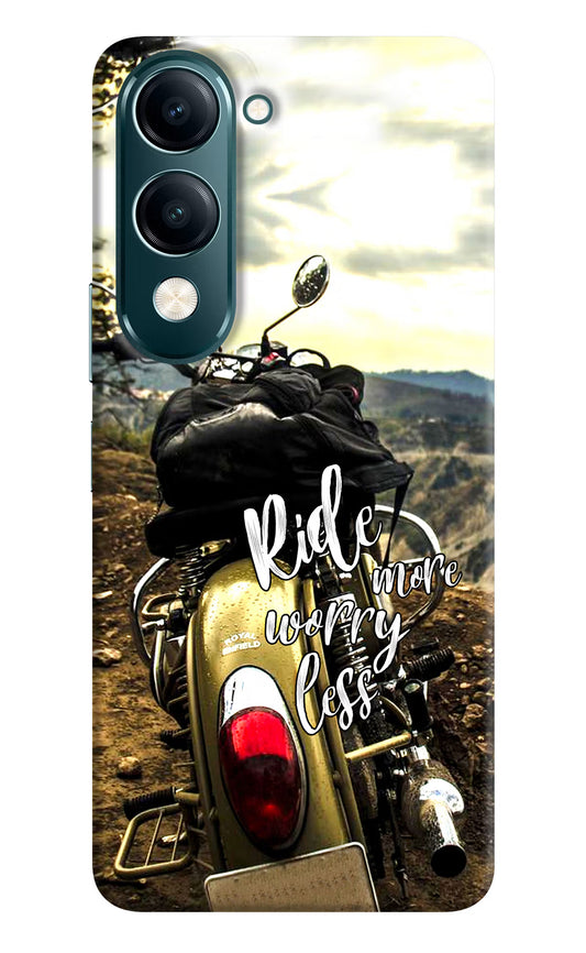 Ride More Worry Less Vivo Y19 5G Back Cover