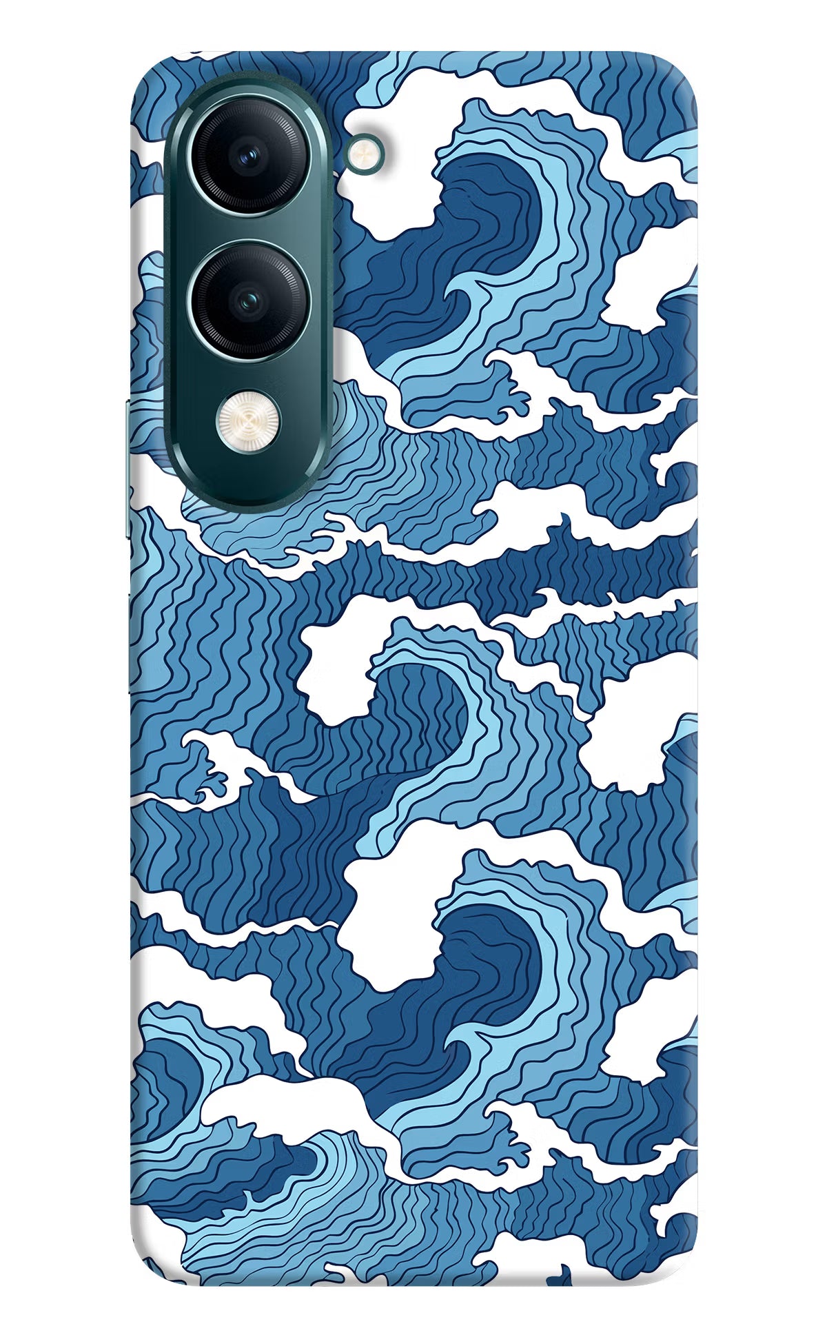 Blue Waves Vivo Y19 5G Back Cover