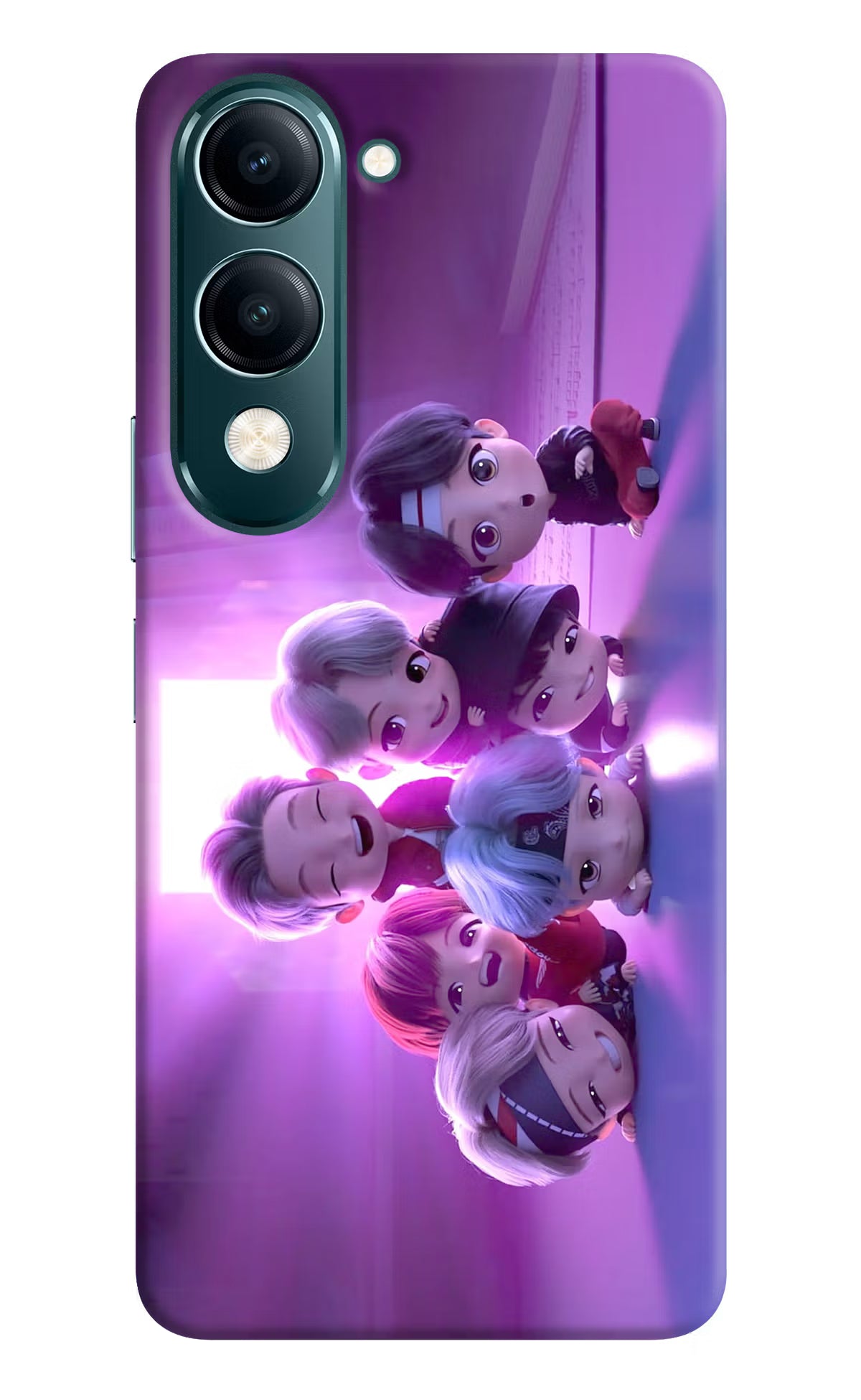 BTS Chibi Vivo Y19 5G Back Cover