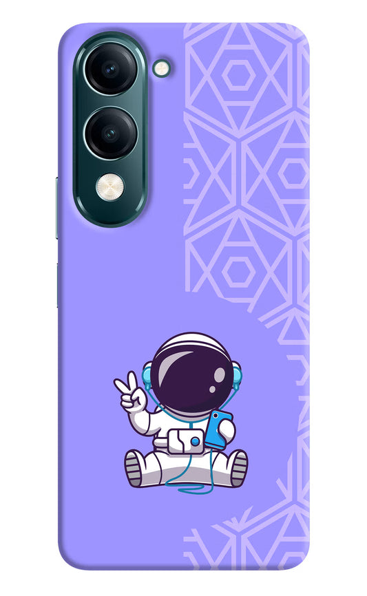 Cute Astronaut Chilling Vivo Y19 5G Back Cover