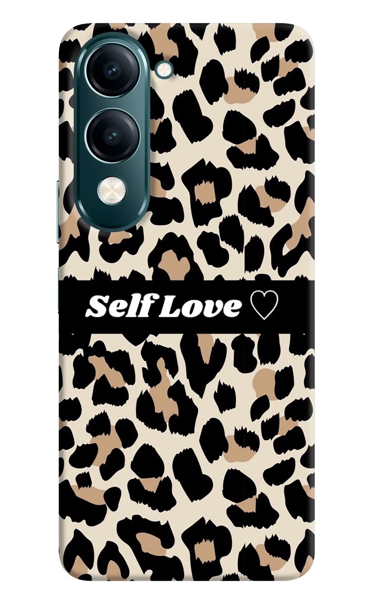 Leopard Print Self Love Vivo Y19 5G Back Cover