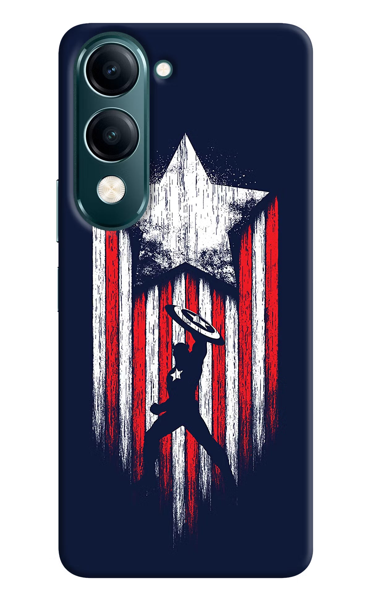 Captain America Marvel Art Vivo Y19 5G Back Cover