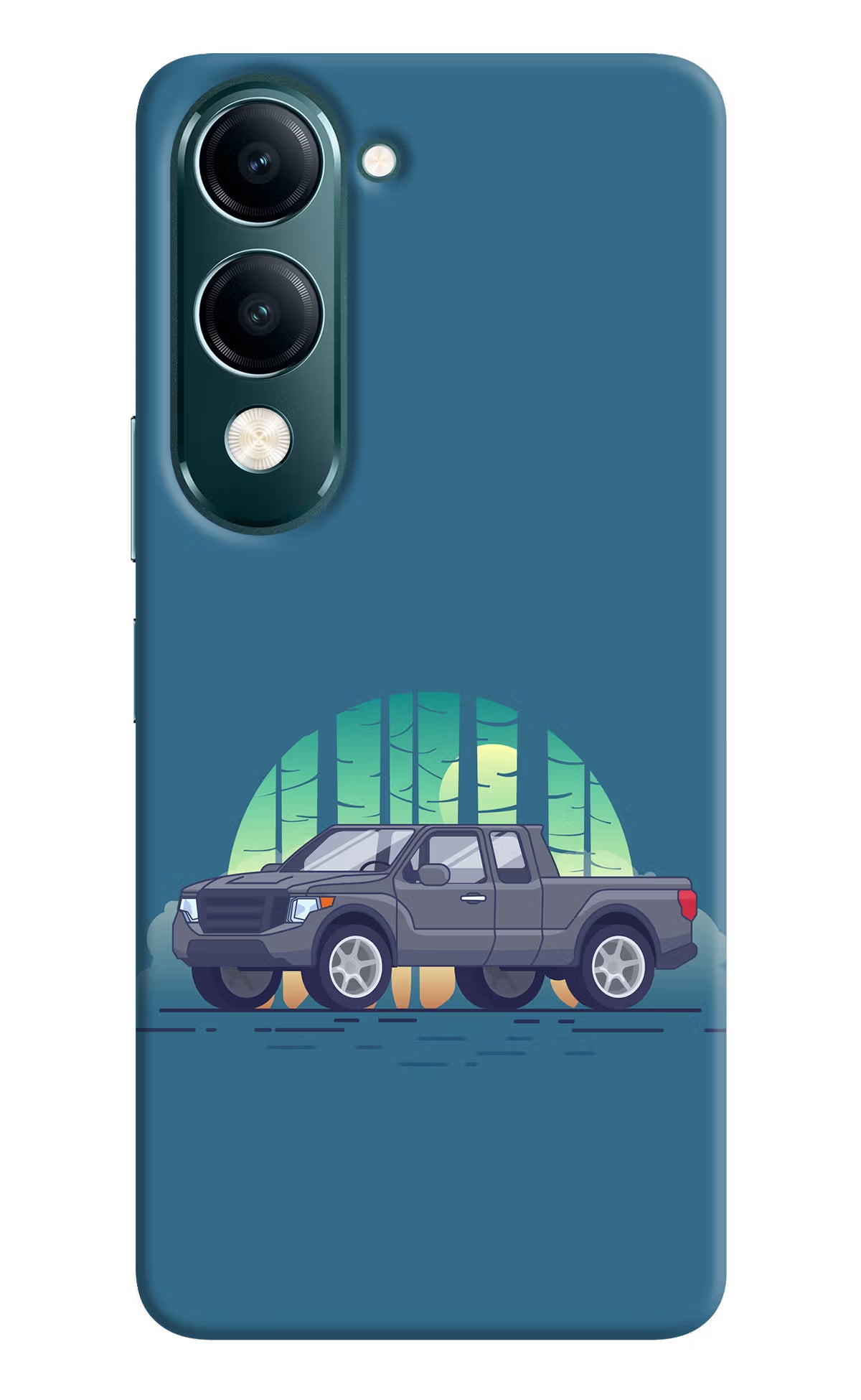 Retro Garage Vibe Vivo Y19 5G Back Cover