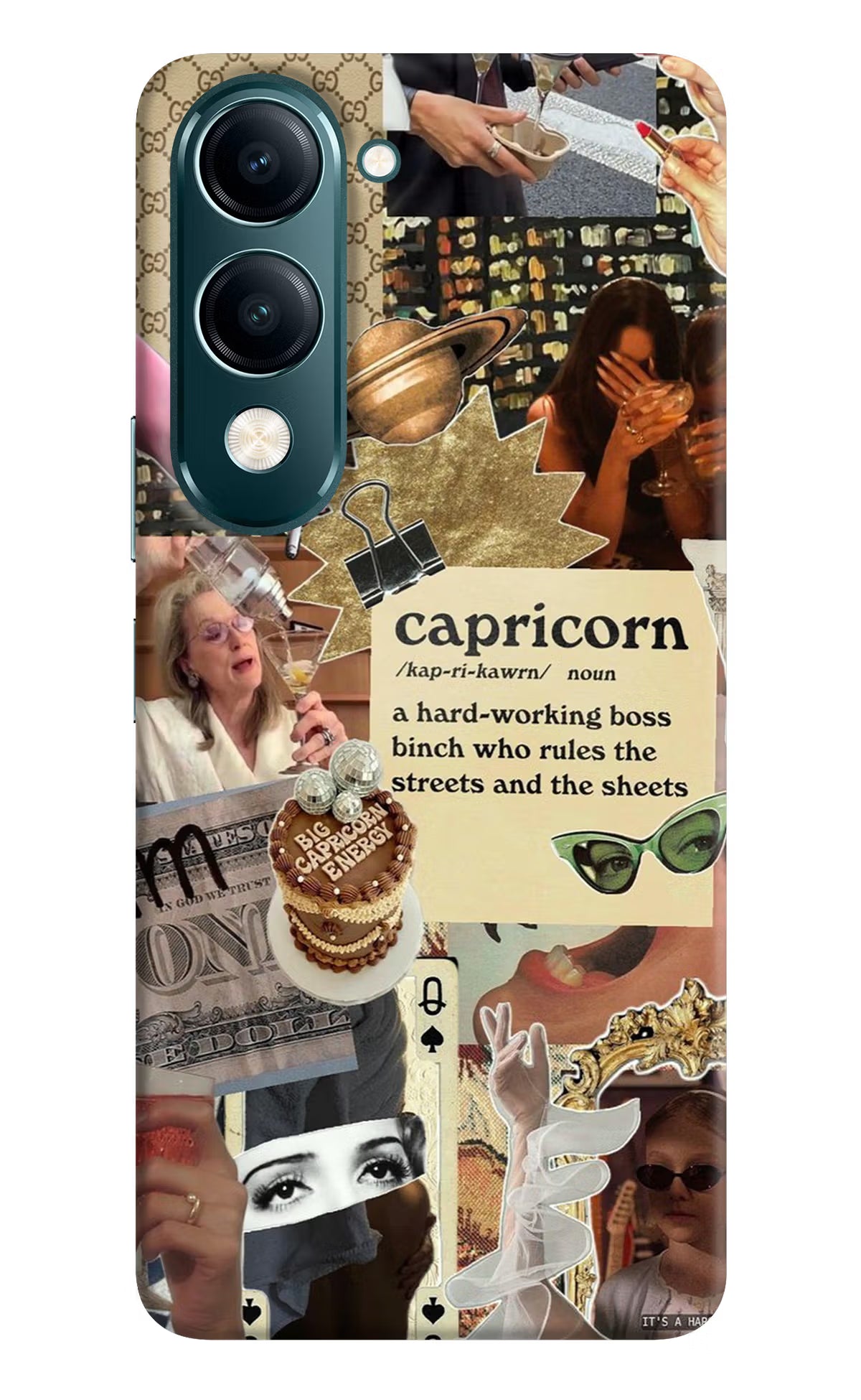 Capricorn Zodiac Vivo Y19 5G Back Cover