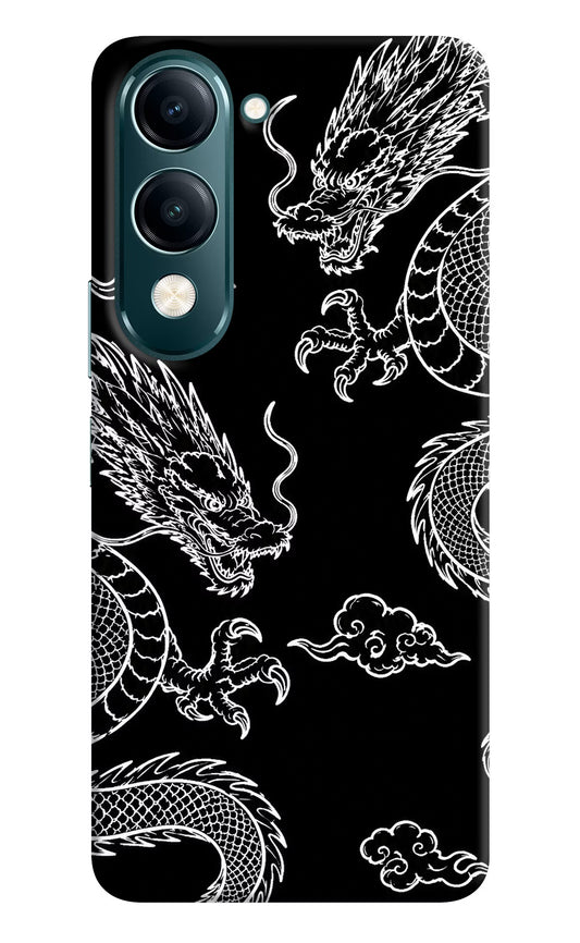 Twin Dragons Vivo Y19 5G Hard Case Back Cover by Casekaro