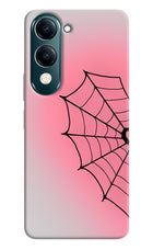 Pink Web Vivo Y19 5G Hard Case Back Cover by Casekaro