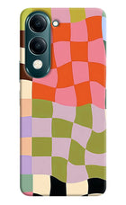 Wavy Grid Vivo Y19 5G Hard Case Back Cover by Casekaro