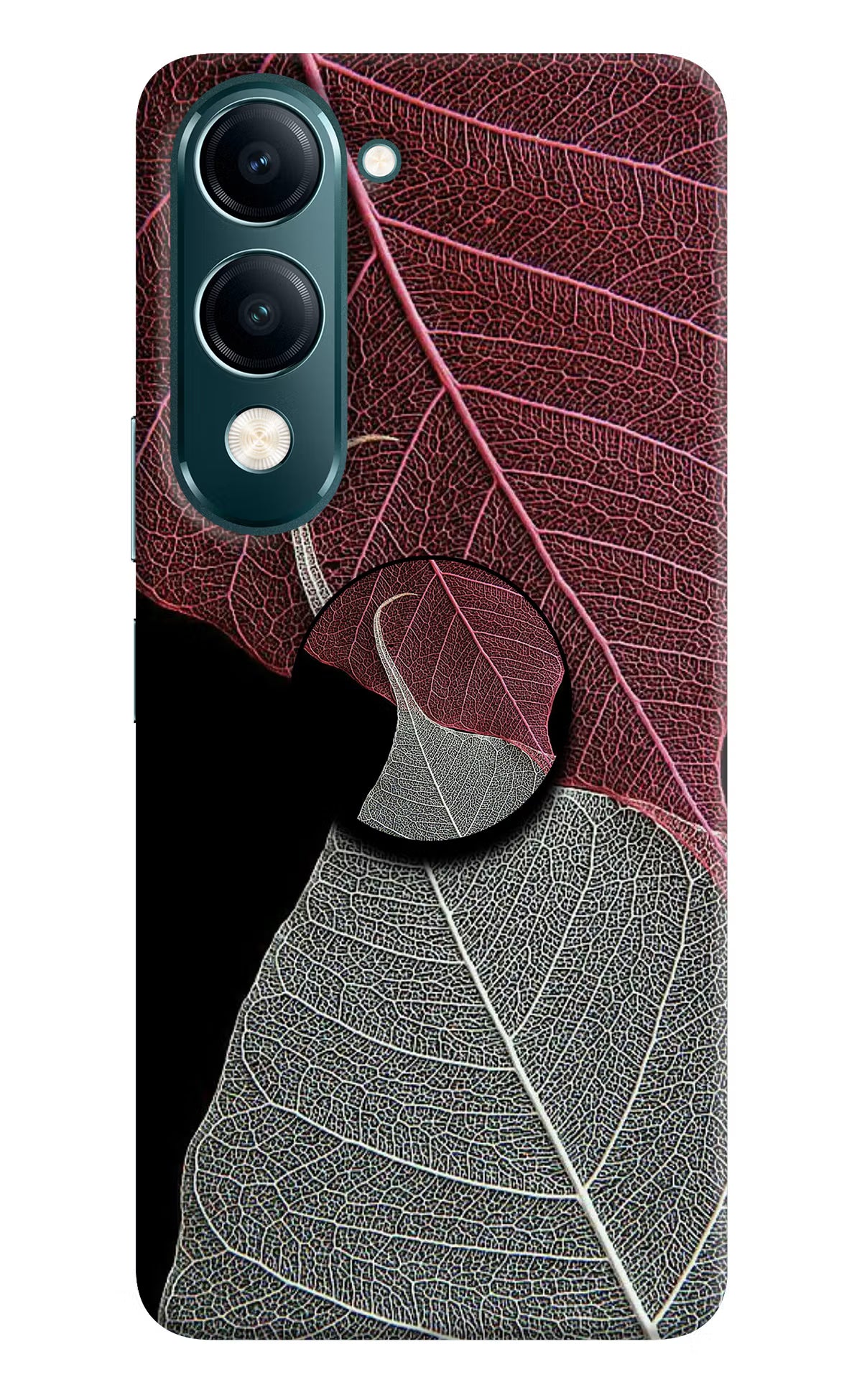 Leaf Pattern Vivo Y19 5G Pop Case