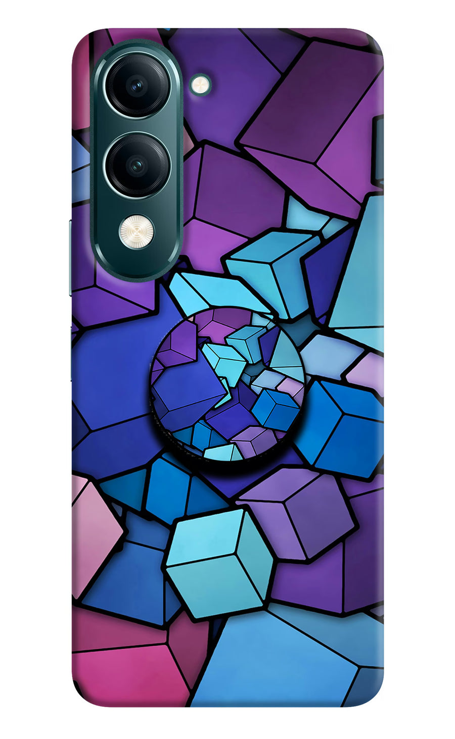 Cubic Abstract Vivo Y19 5G Pop Case, Hard case