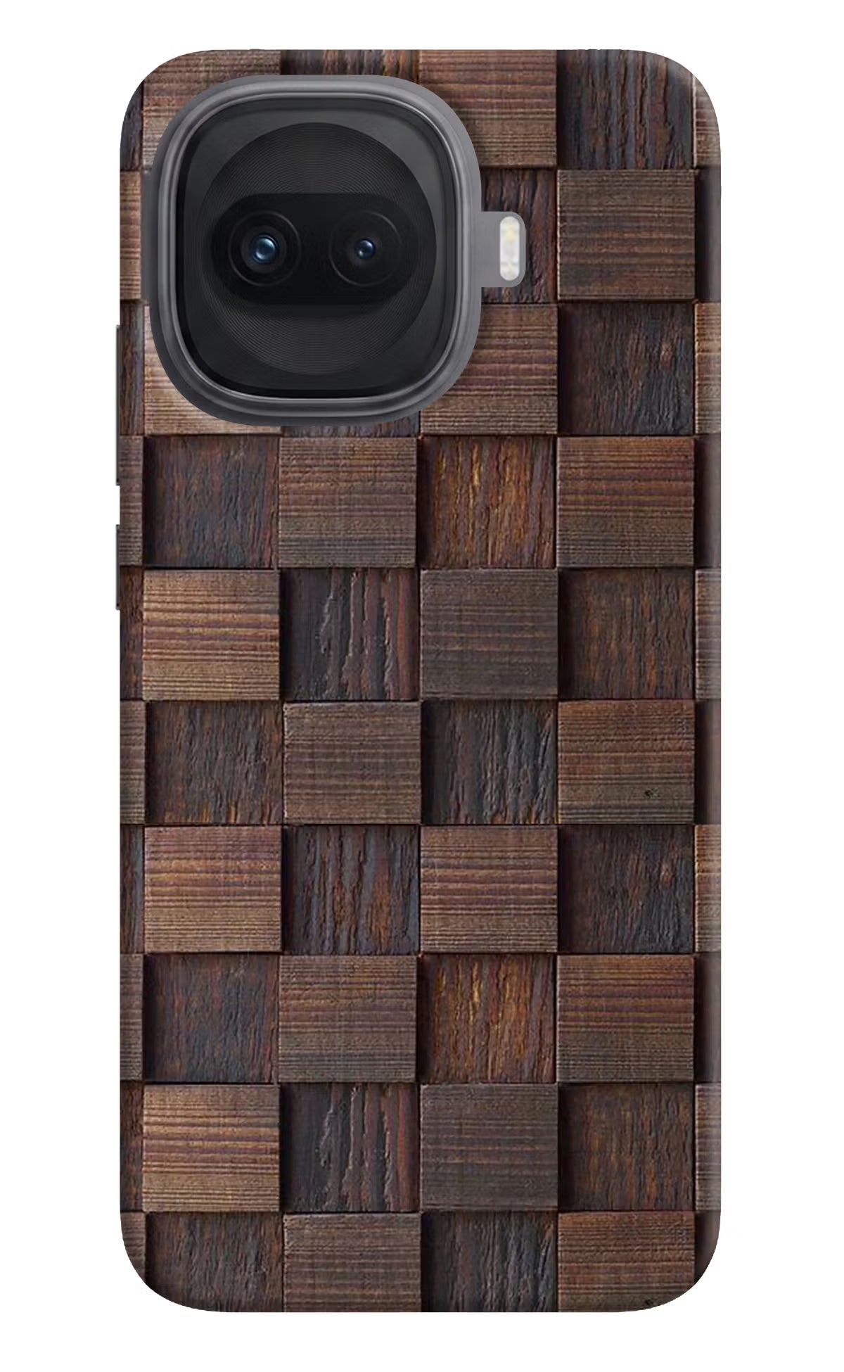Wooden Cube Design iQOO 15R 5G Hard Case Back Cover by Casekaro
