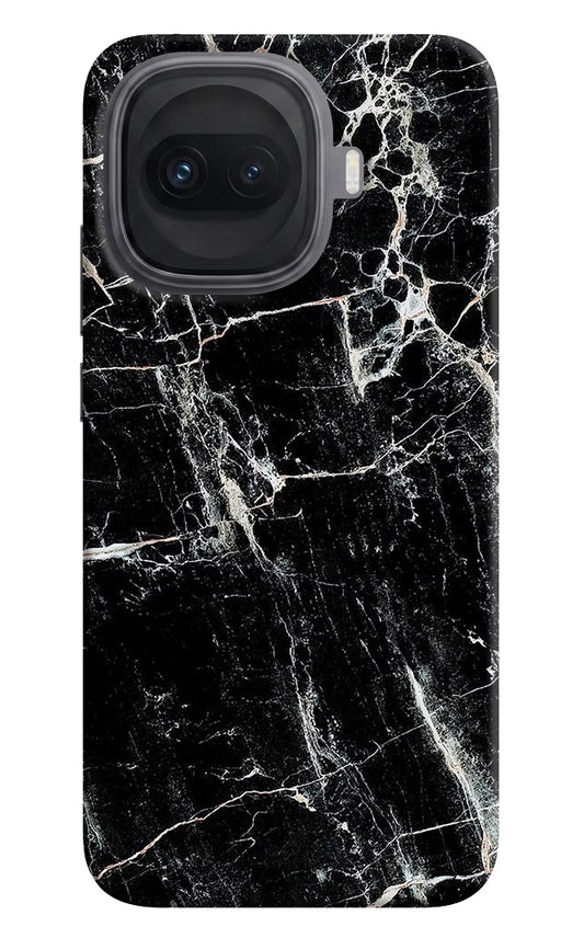Black Marble Texture iQOO 15R 5G Hard Case Back Cover by Casekaro