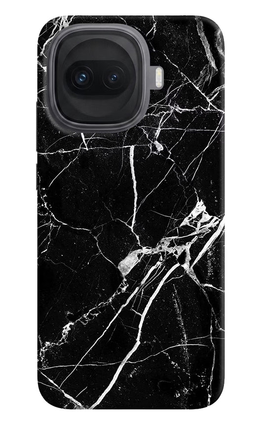 Black Marble Pattern iQOO 15R 5G Hard Case Back Cover by Casekaro