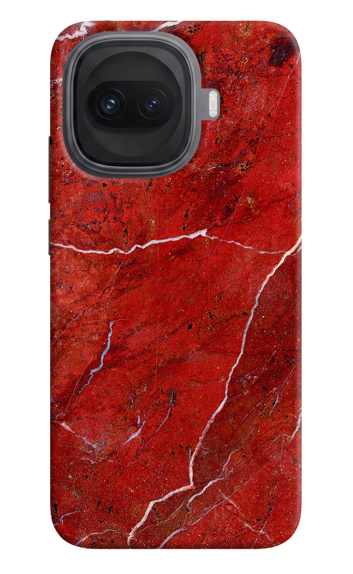 Red Marble Design iQOO 15R 5G Hard Case Back Cover by Casekaro