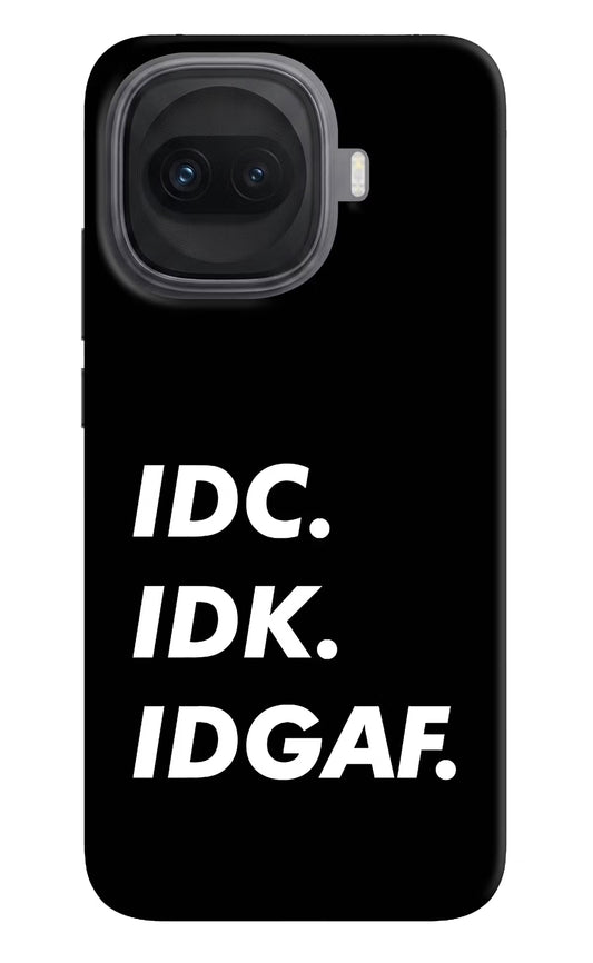 Idc Idk Idgaf iQOO 15R 5G Hard Case Back Cover by Casekaro