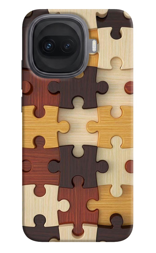 Wooden Puzzle iQOO 15R 5G Hard Case Back Cover by Casekaro