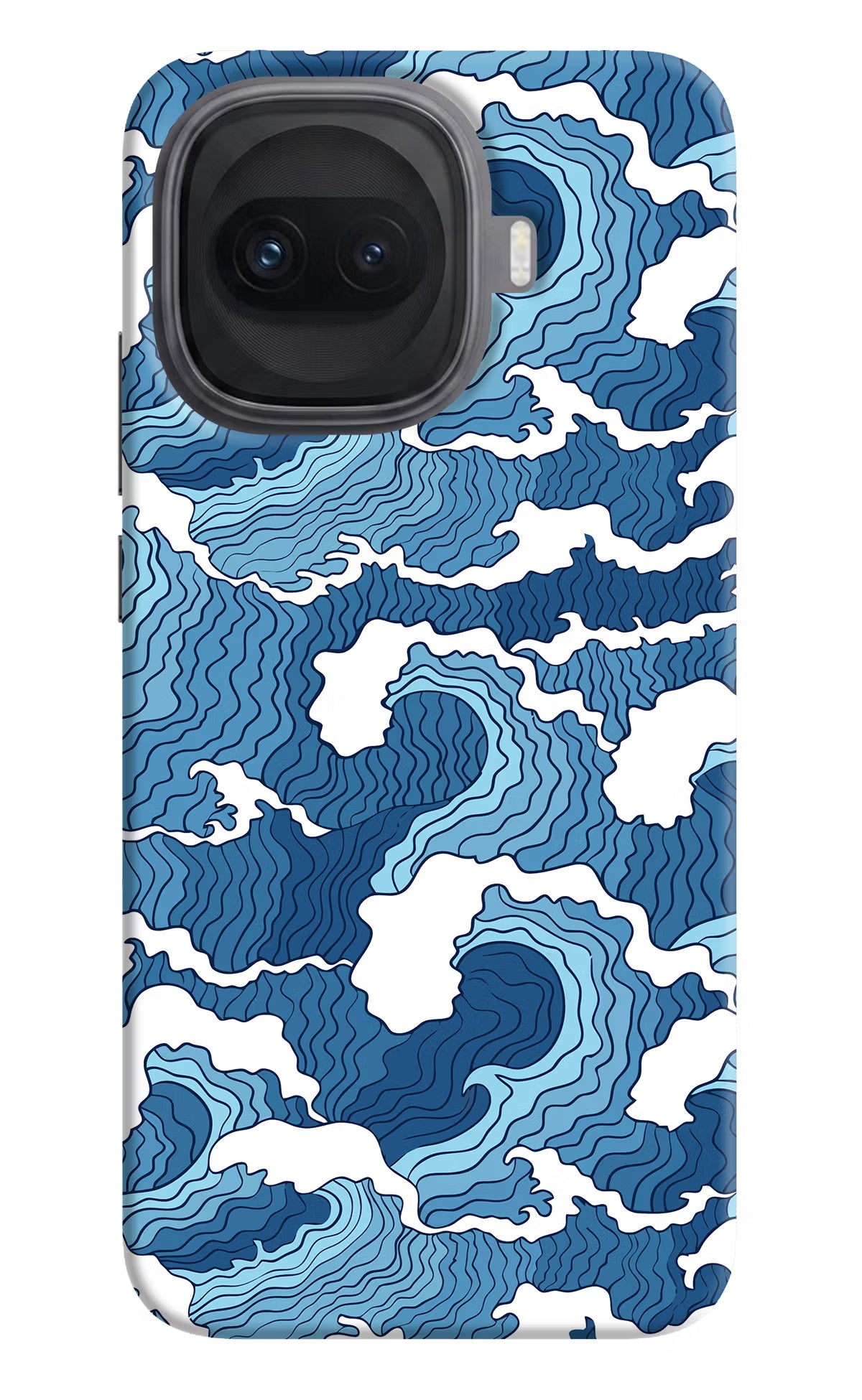 Blue Waves iQOO 15R 5G Hard Case Back Cover by Casekaro