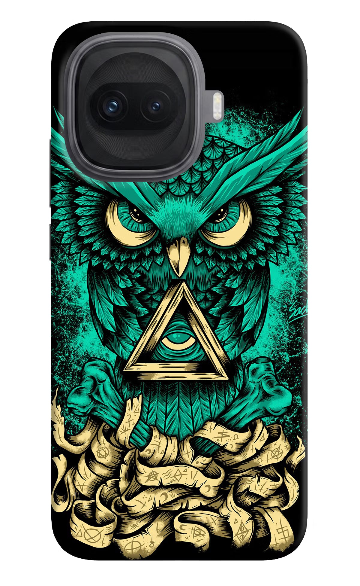 Green Owl iQOO 15R 5G Hard Case Back Cover by Casekaro