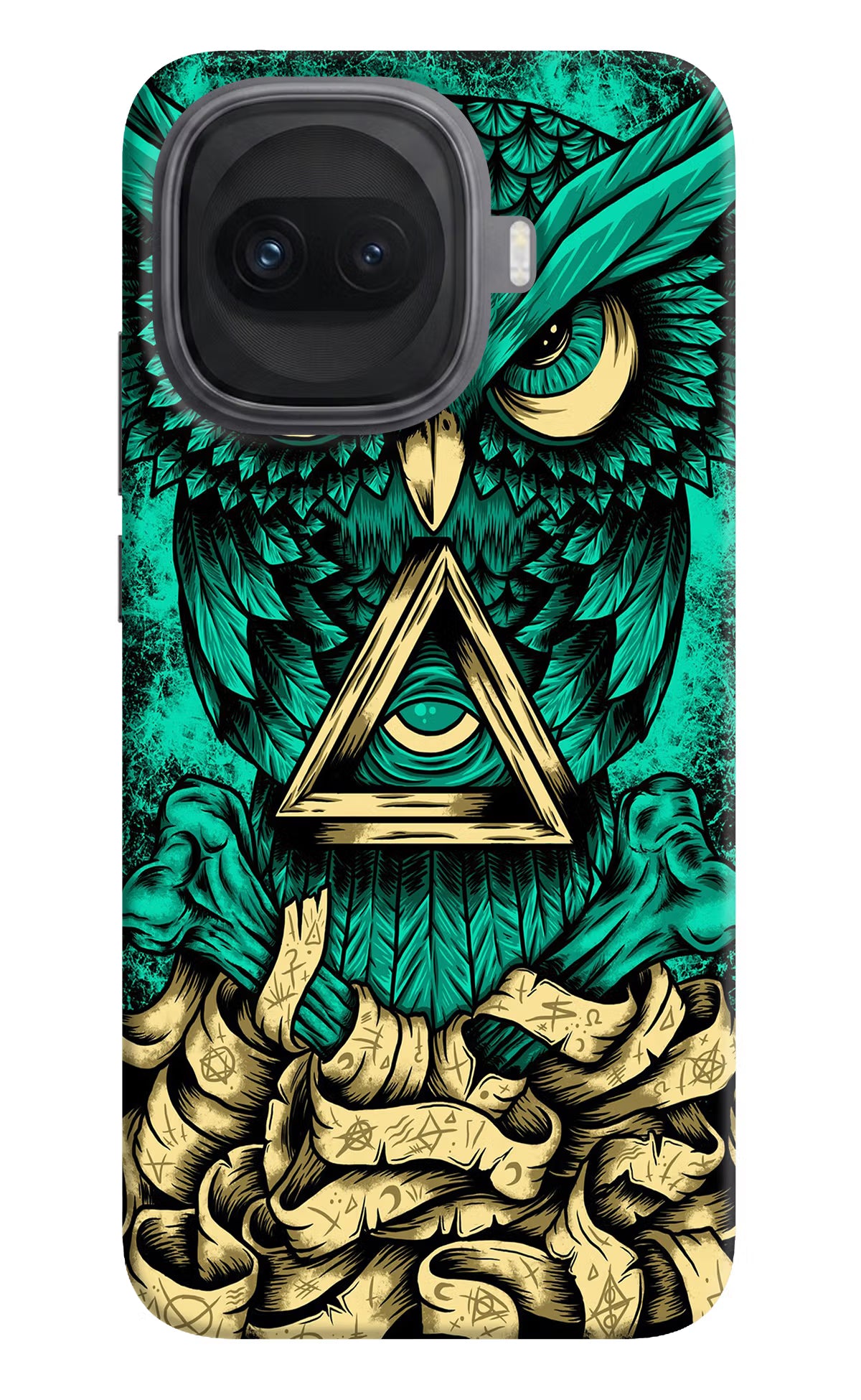 Green Owl iQOO 15R 5G Hard Case Back Cover by Casekaro