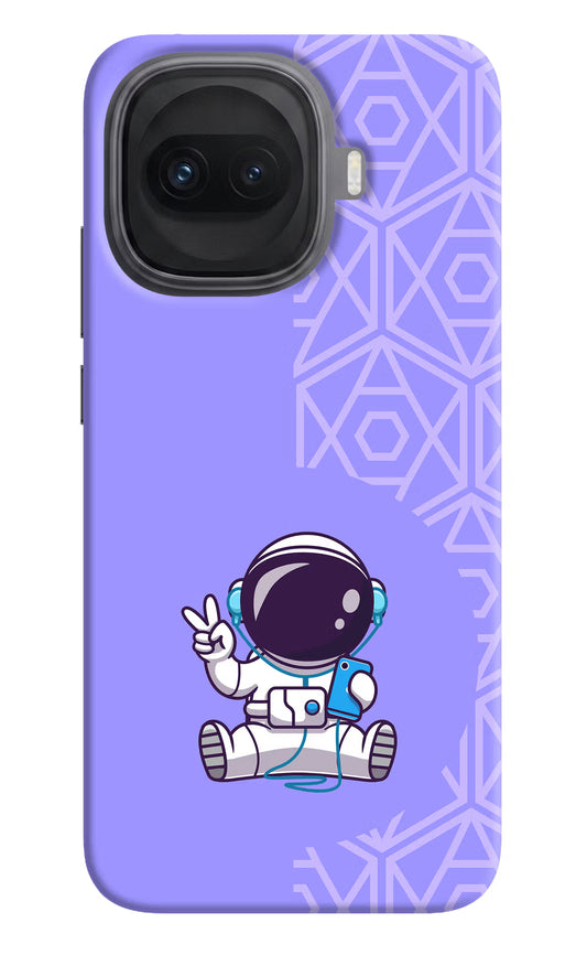 Cute Astronaut Chilling iQOO 15R 5G Hard Case Back Cover by Casekaro