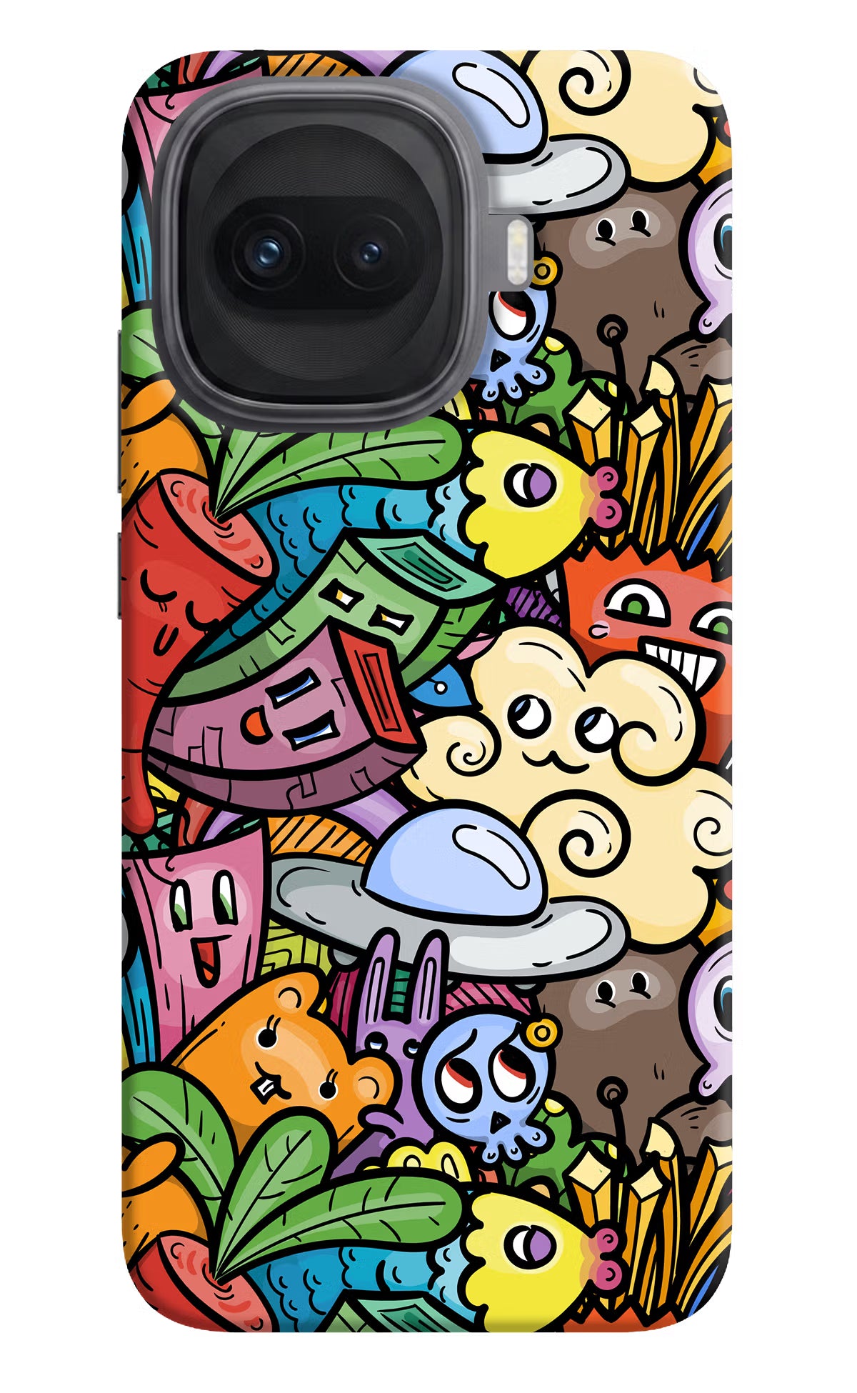 Veggie Doodle iQOO 15R 5G Hard Case Back Cover by Casekaro