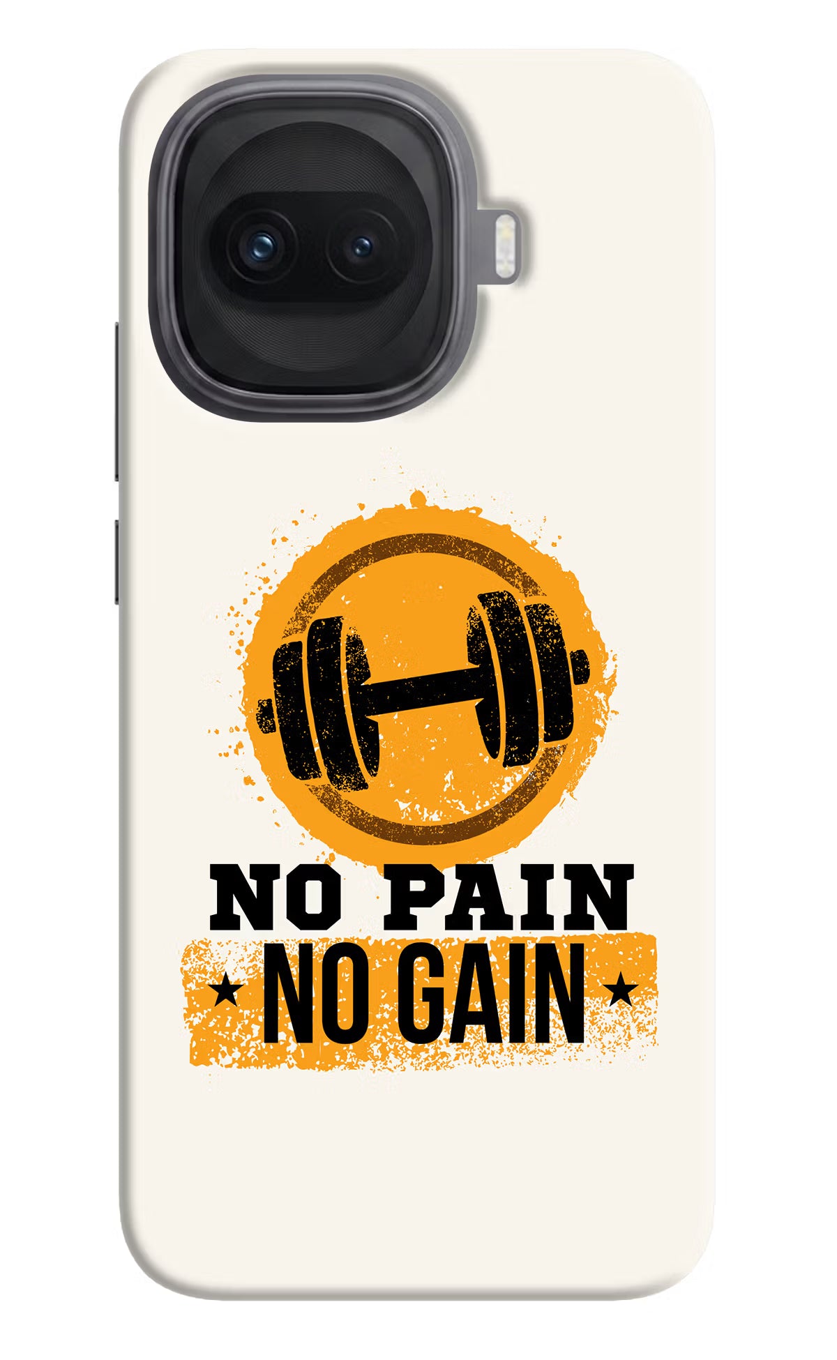 No Pain No Gain iQOO 15R 5G Hard Case Back Cover by Casekaro