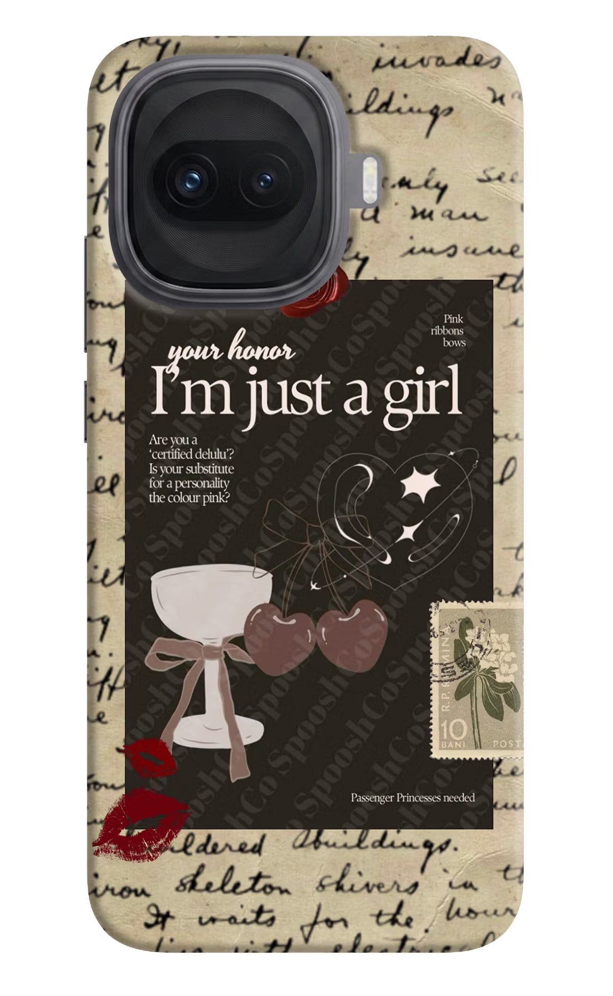 I am just a girl iQOO 15R 5G Hard Case Back Cover by Casekaro