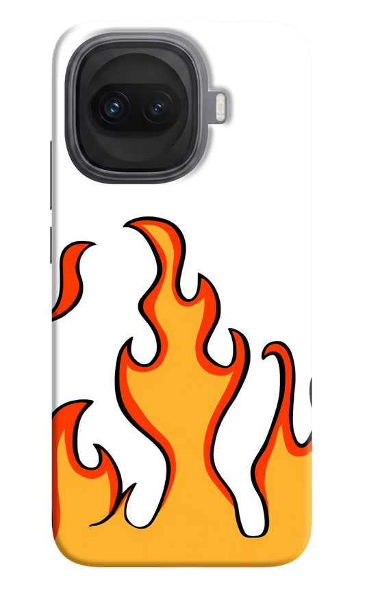 Fired Up – White iQOO 15R 5G Hard Case Back Cover by Casekaro