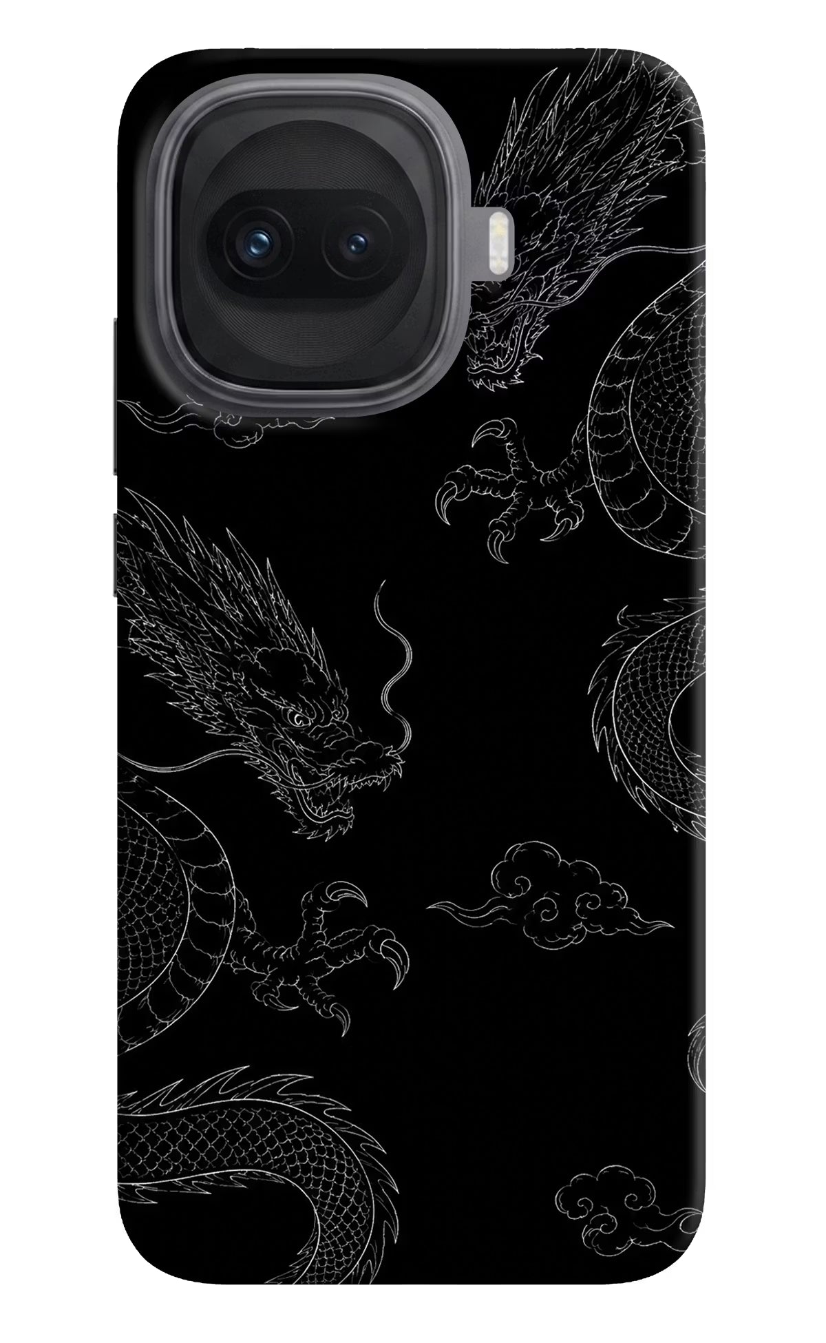 Twin Dragons iQOO 15R 5G Hard Case Back Cover by Casekaro