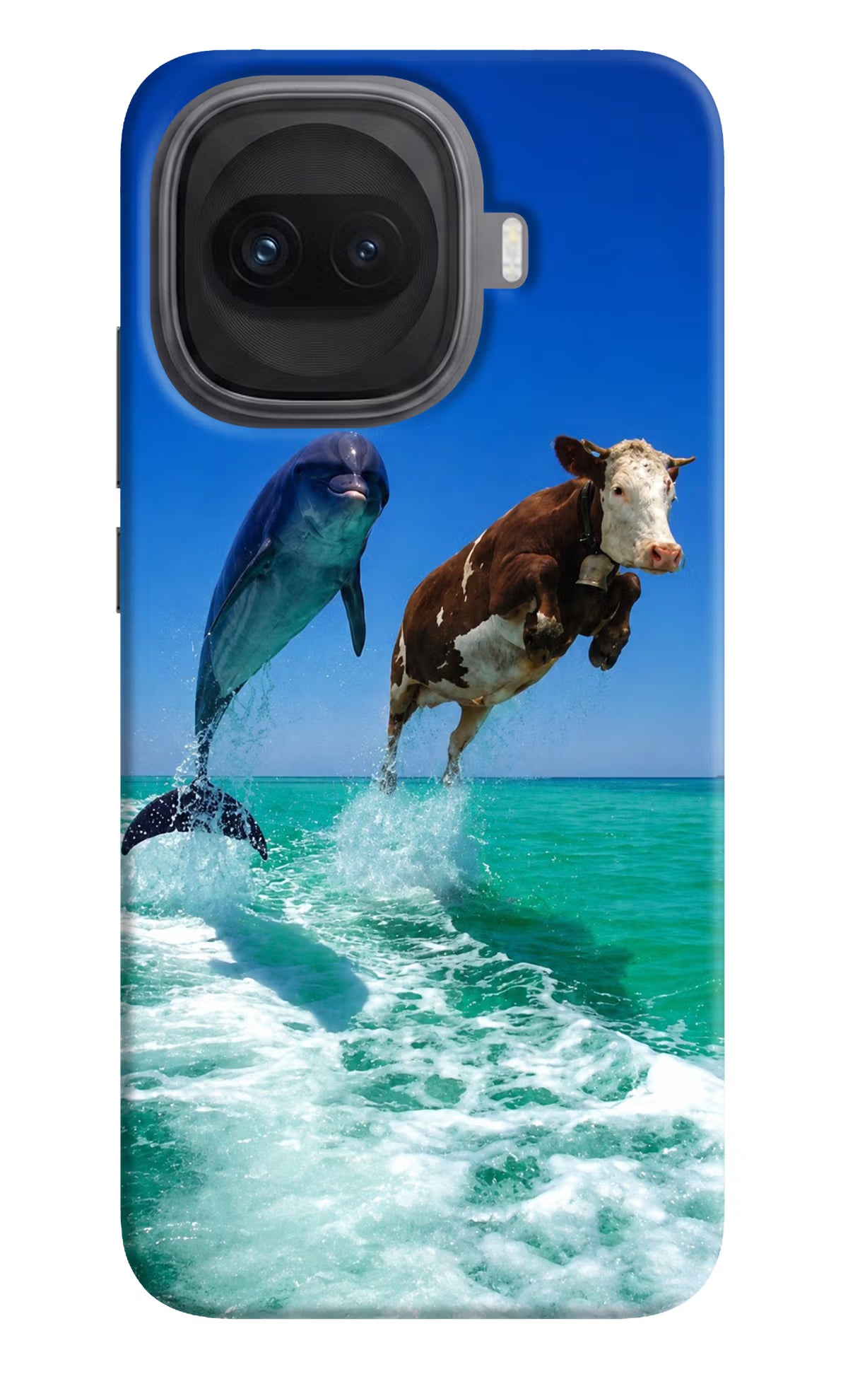 Dolphin vs Cow iQOO 15R 5G Hard Case Back Cover by Casekaro
