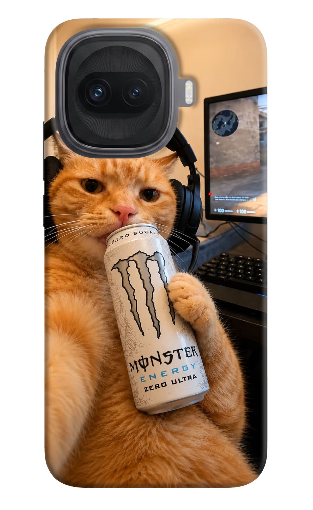 Gamer Cat Energy iQOO 15R 5G Back Cover