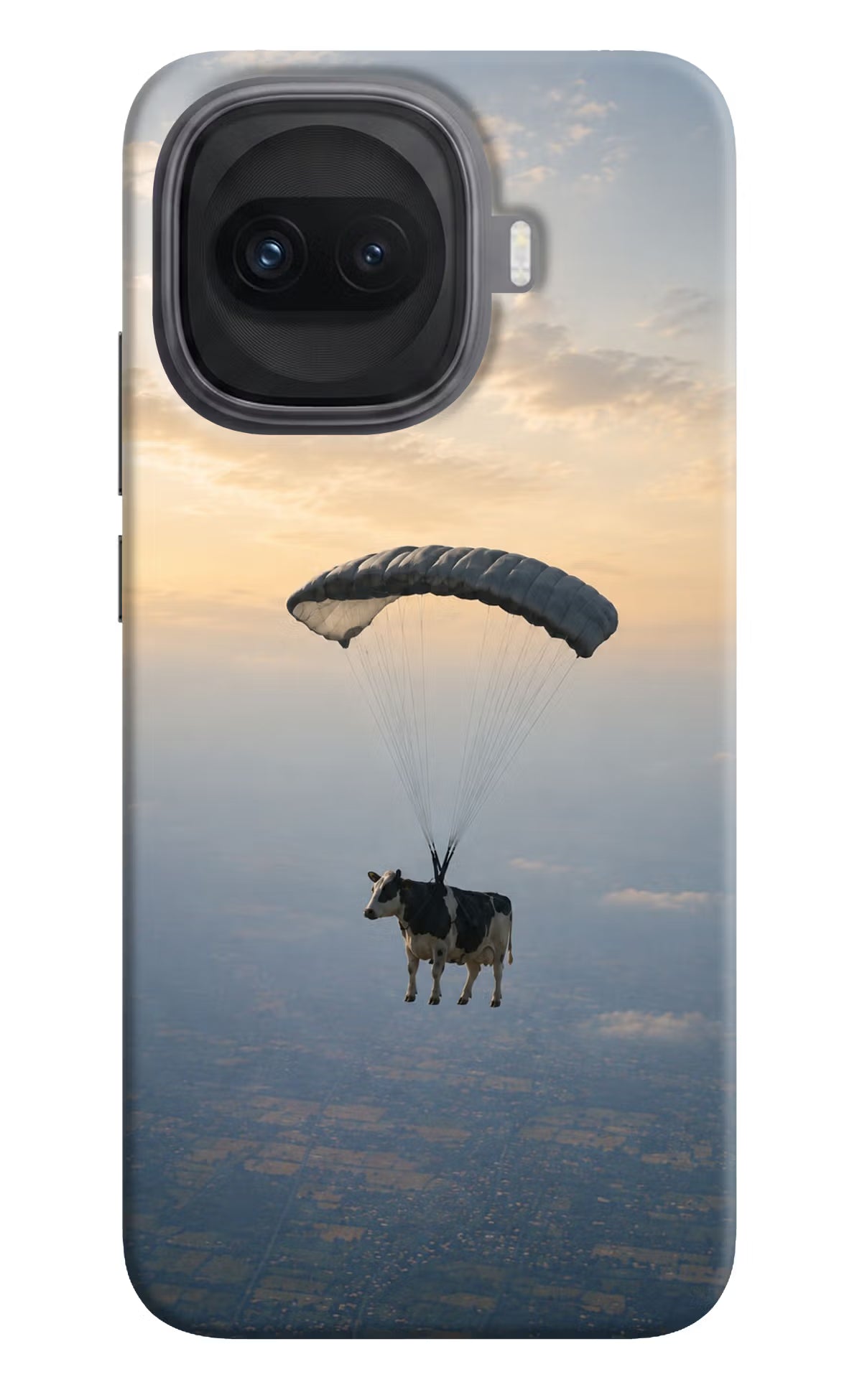 Skydiving Cow iQOO 15R 5G Hard Case Back Cover by Casekaro