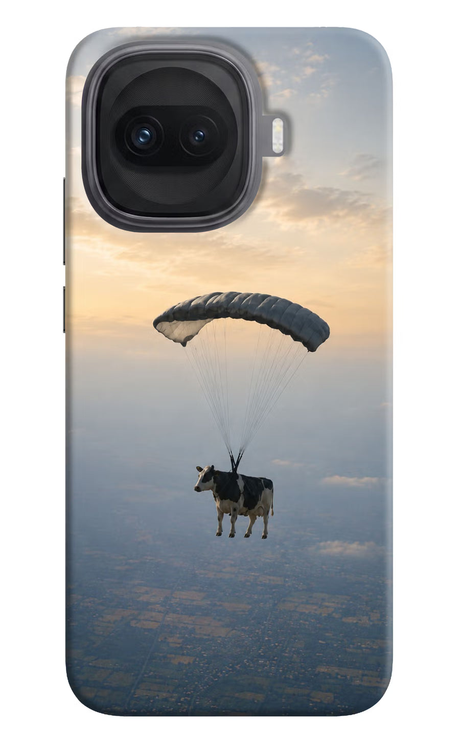 Skydiving Cow iQOO 15R 5G Back Cover, Hard case