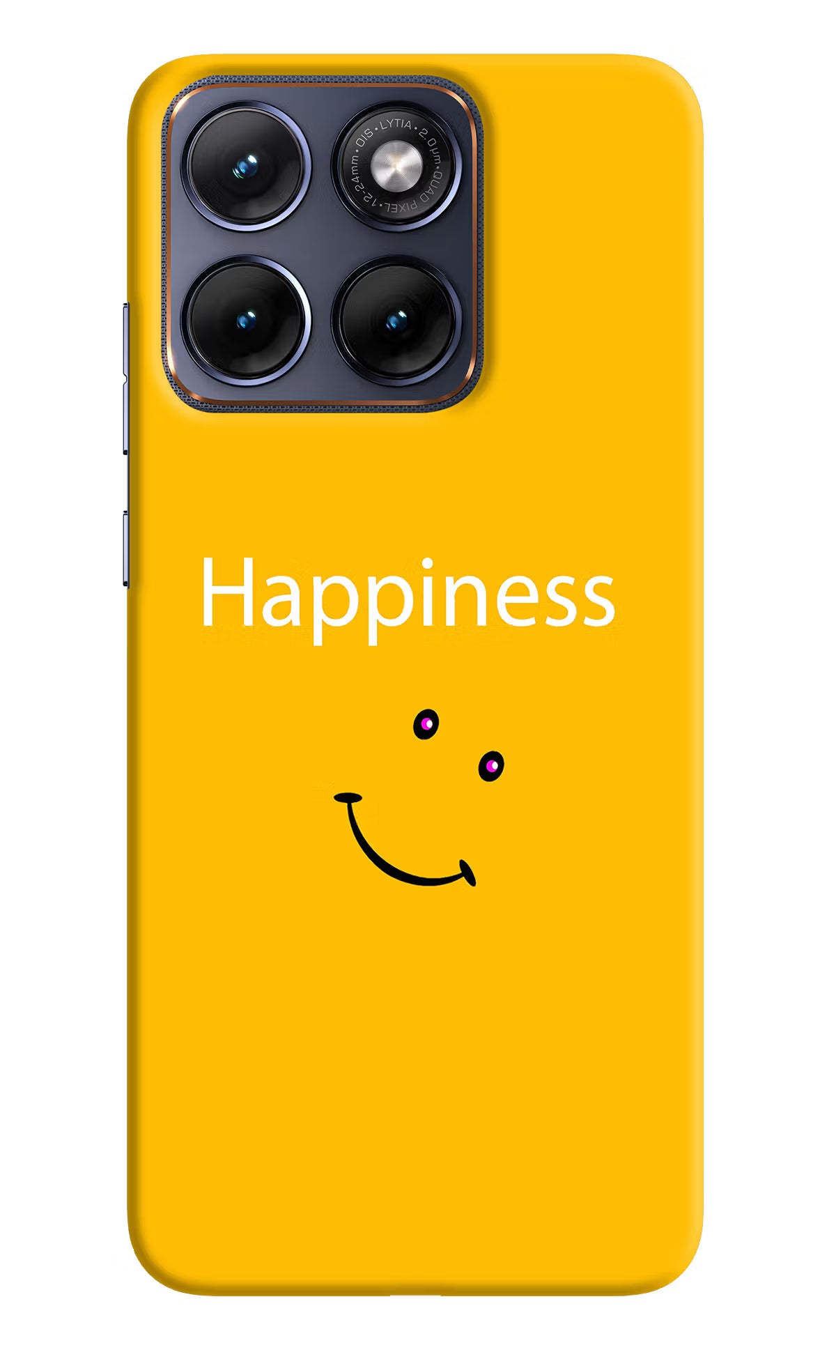 Happiness With Smiley Moto Edge 70 Fusion Hard Case Back Cover by Casekaro