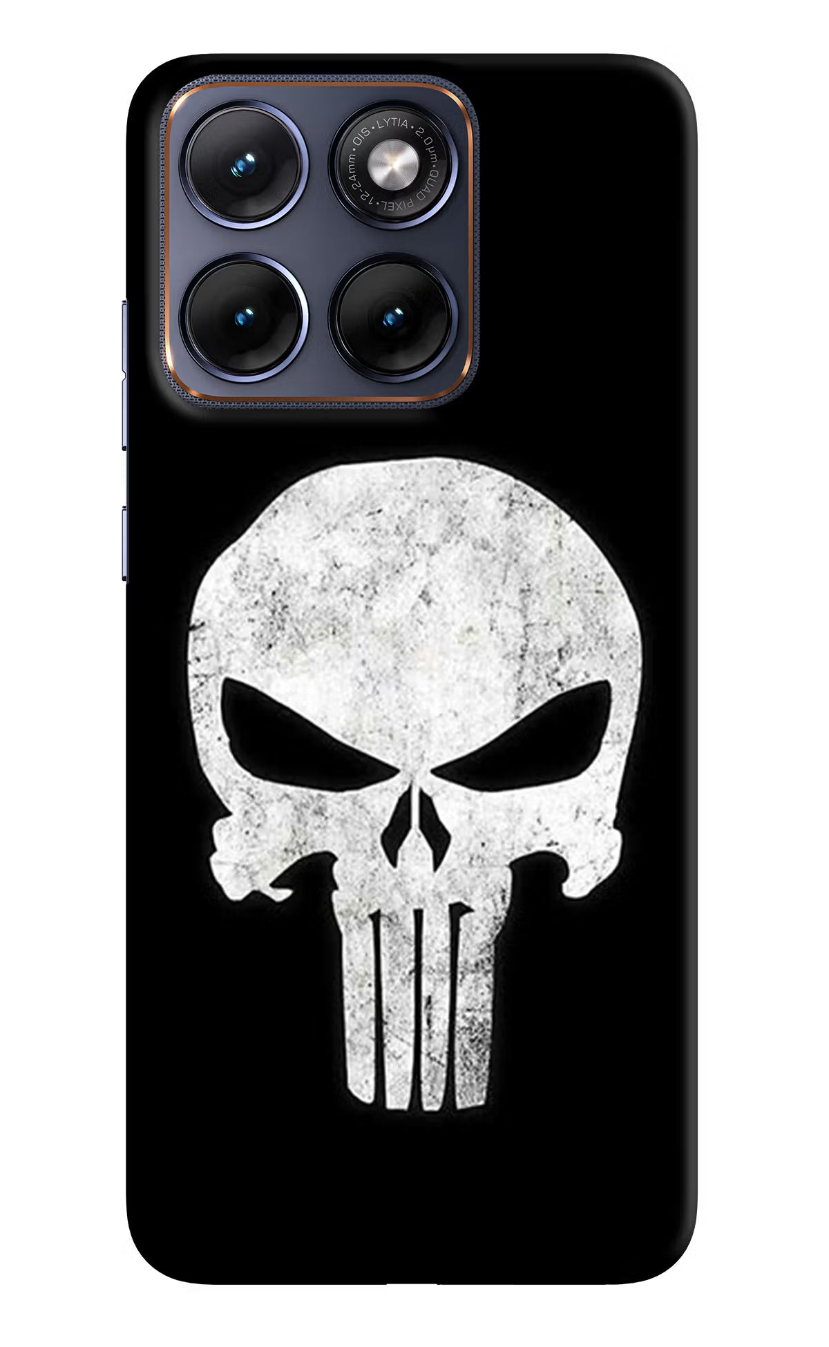 Punisher Skull Moto Edge 70 Fusion Hard Case Back Cover by Casekaro