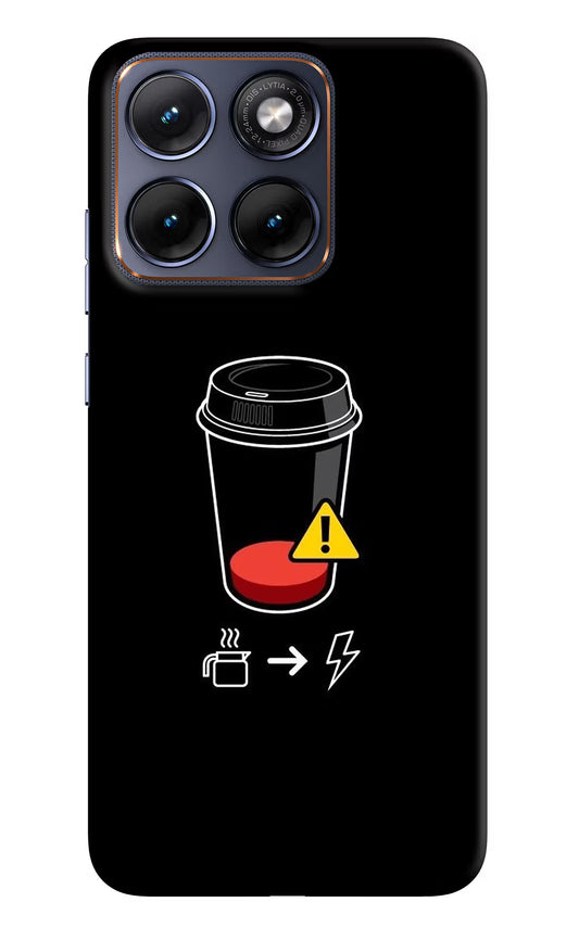 Coffee Moto Edge 70 Fusion Hard Case Back Cover by Casekaro