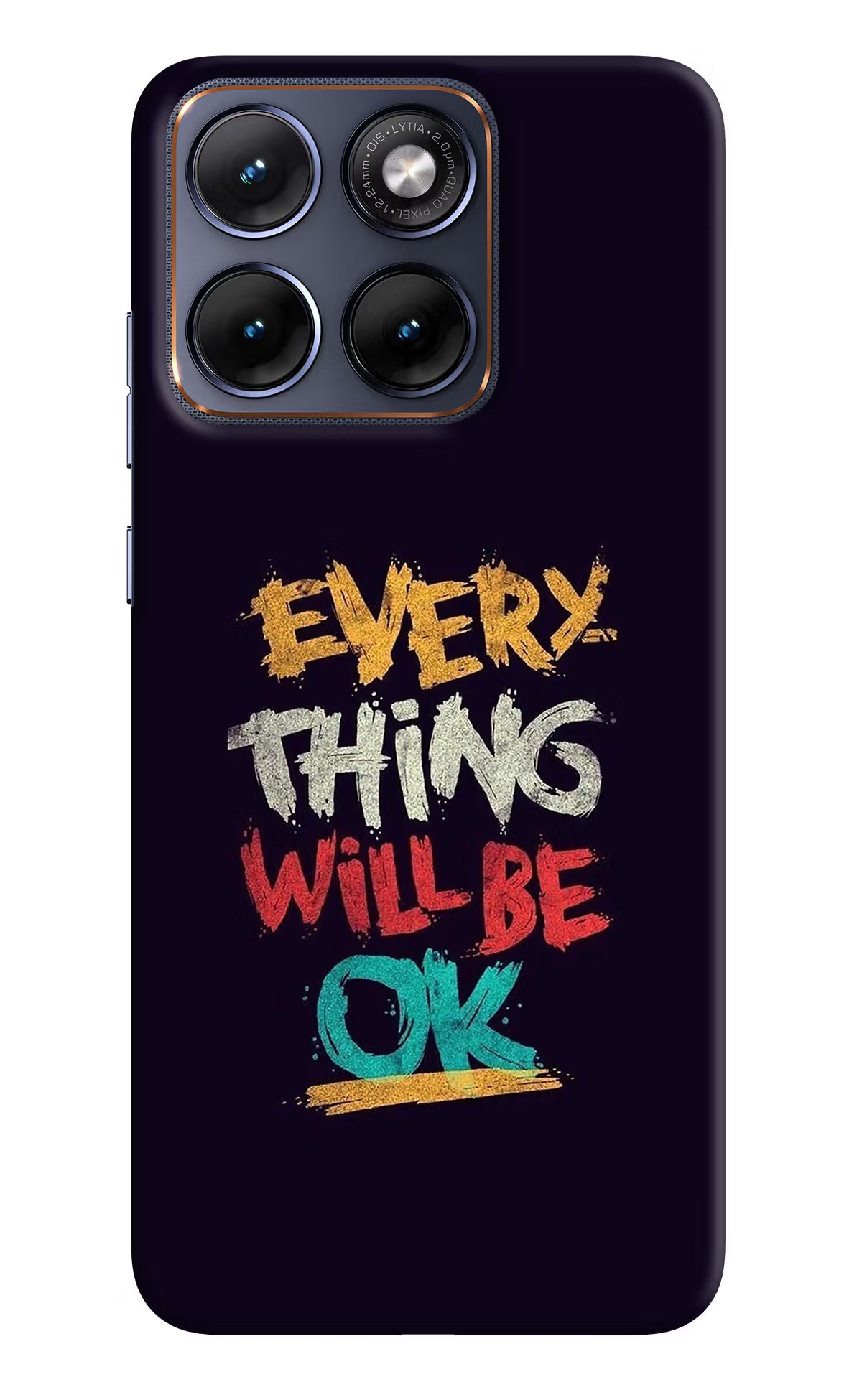 Everything Will Be Ok Moto Edge 70 Fusion Hard Case Back Cover by Casekaro