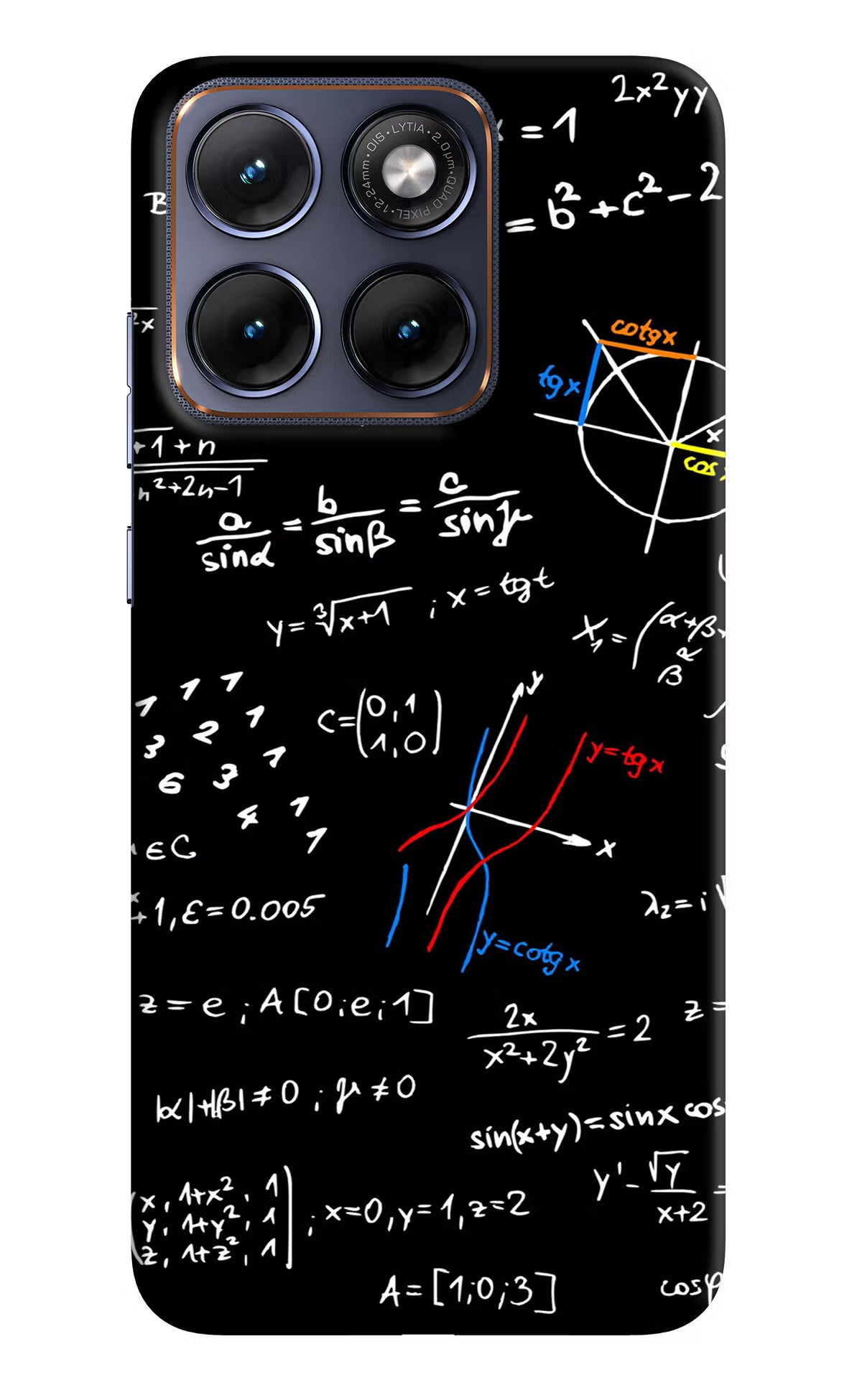 Mathematics Formula Moto Edge 70 Fusion Hard Case Back Cover by Casekaro
