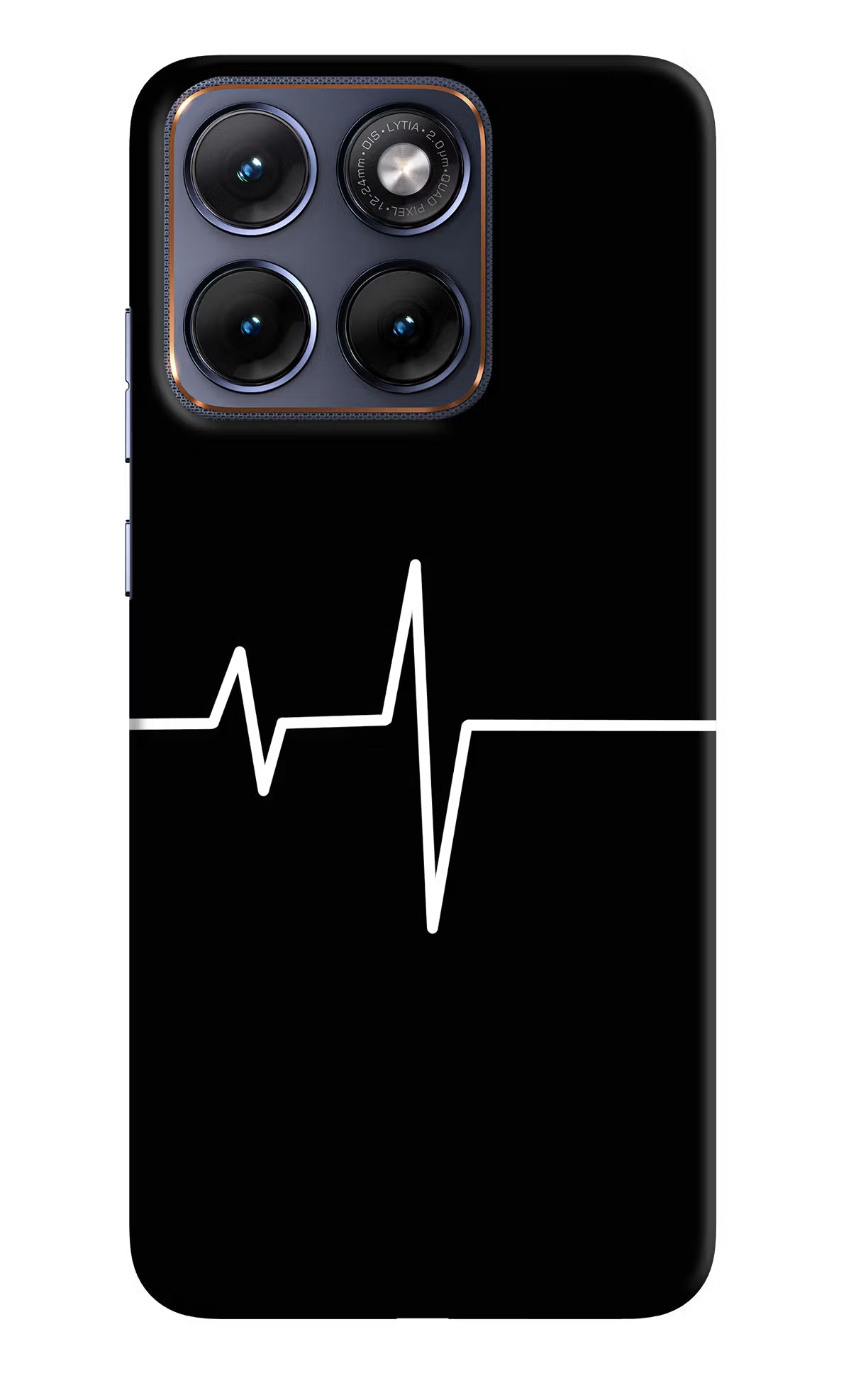 Heart Beats Moto Edge 70 Fusion Hard Case Back Cover by Casekaro