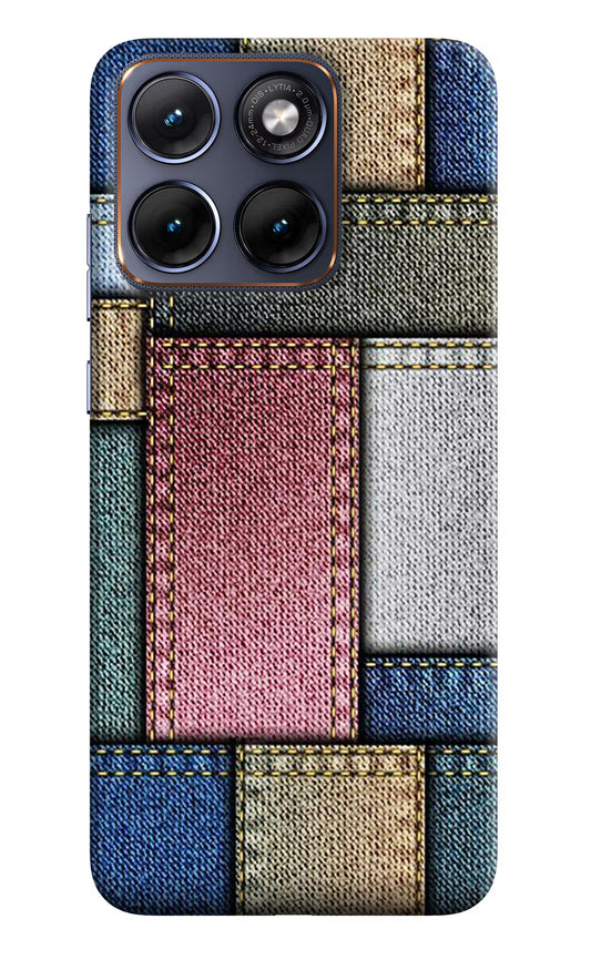 Multicolor Jeans Moto Edge 70 Fusion Hard Case Back Cover by Casekaro