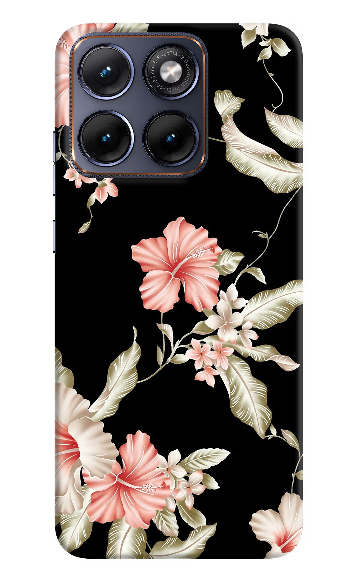Flowers Moto Edge 70 Fusion Hard Case Back Cover by Casekaro